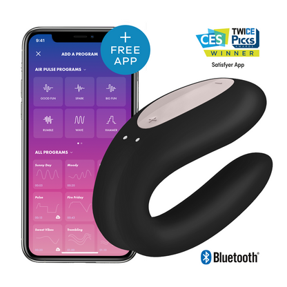 SATISFYER - DOUBLE JOY CON APP VIOLA - SATISFYER CONNECT | Lingerie Harness Boutique
