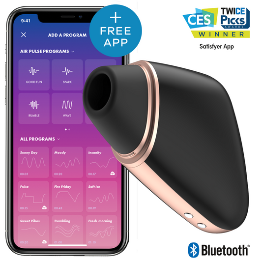 SATISFYER - STIMOLATORE E VIBRATORE TRIANGOLO LOVE BIANCO - SATISFYER CONNECT | Lingerie Harness Boutique
