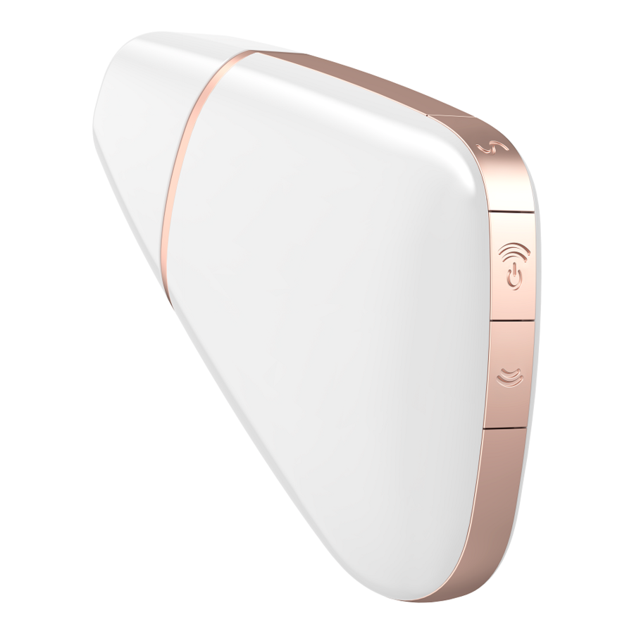 SATISFYER - STIMOLATORE E VIBRATORE TRIANGOLO LOVE BIANCO - SATISFYER CONNECT | Lingerie Harness Boutique