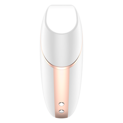 SATISFYER - STIMOLATORE E VIBRATORE TRIANGOLO LOVE BIANCO - SATISFYER CONNECT | Lingerie Harness Boutique