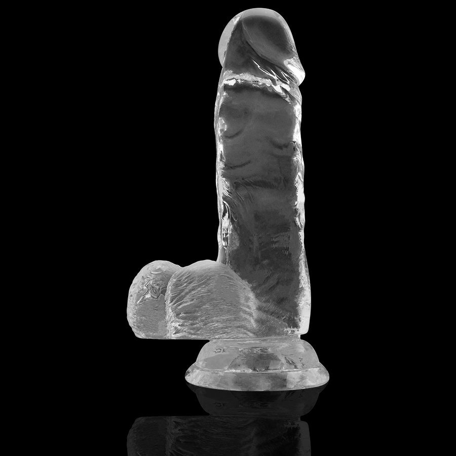 X RAY - TRANSPARENT DICK WITH SPHERES 15.5 CM -OR- 3.5 CM