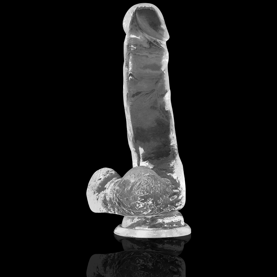 X RAY - TRANSPARENT DICK WITH SPHERES 18.5 CM -O- 3.8 CM