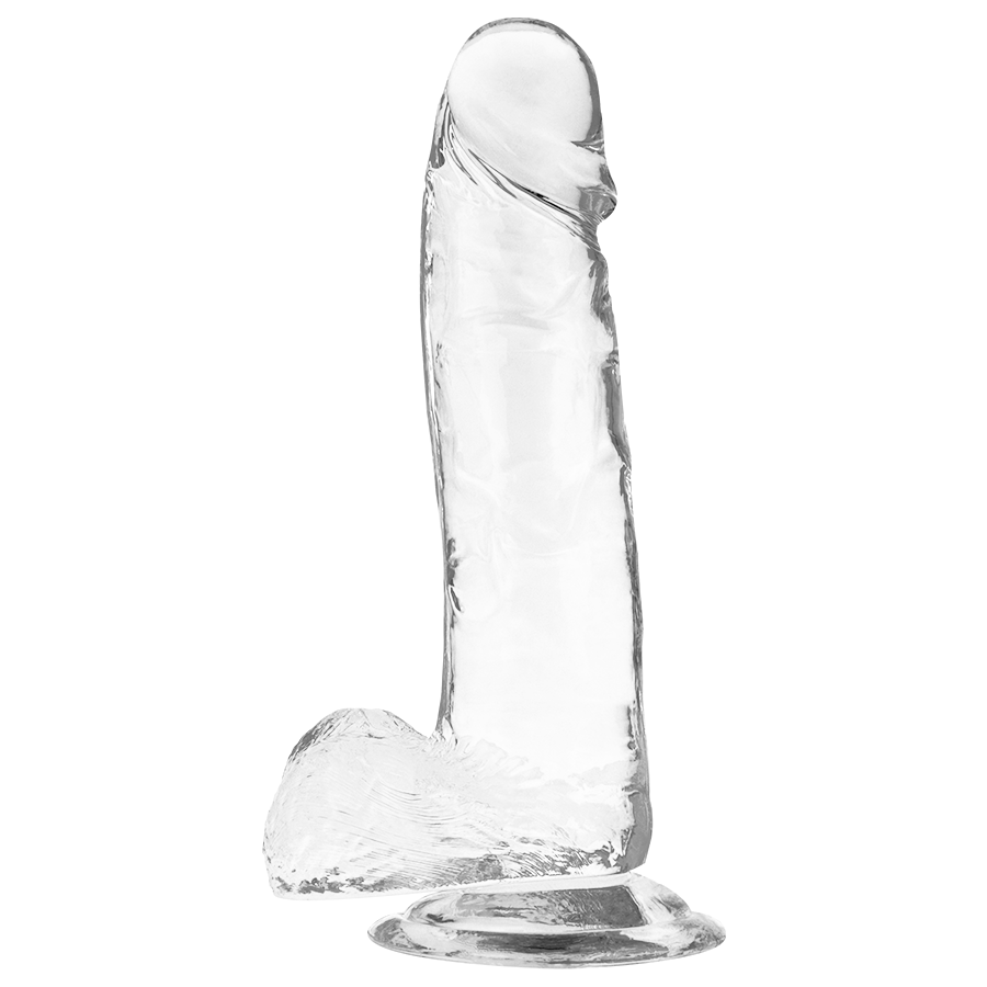 X RAY - TRANSPARENT DICK WITH SPHERES 20 CM -OR- 4.5 CM