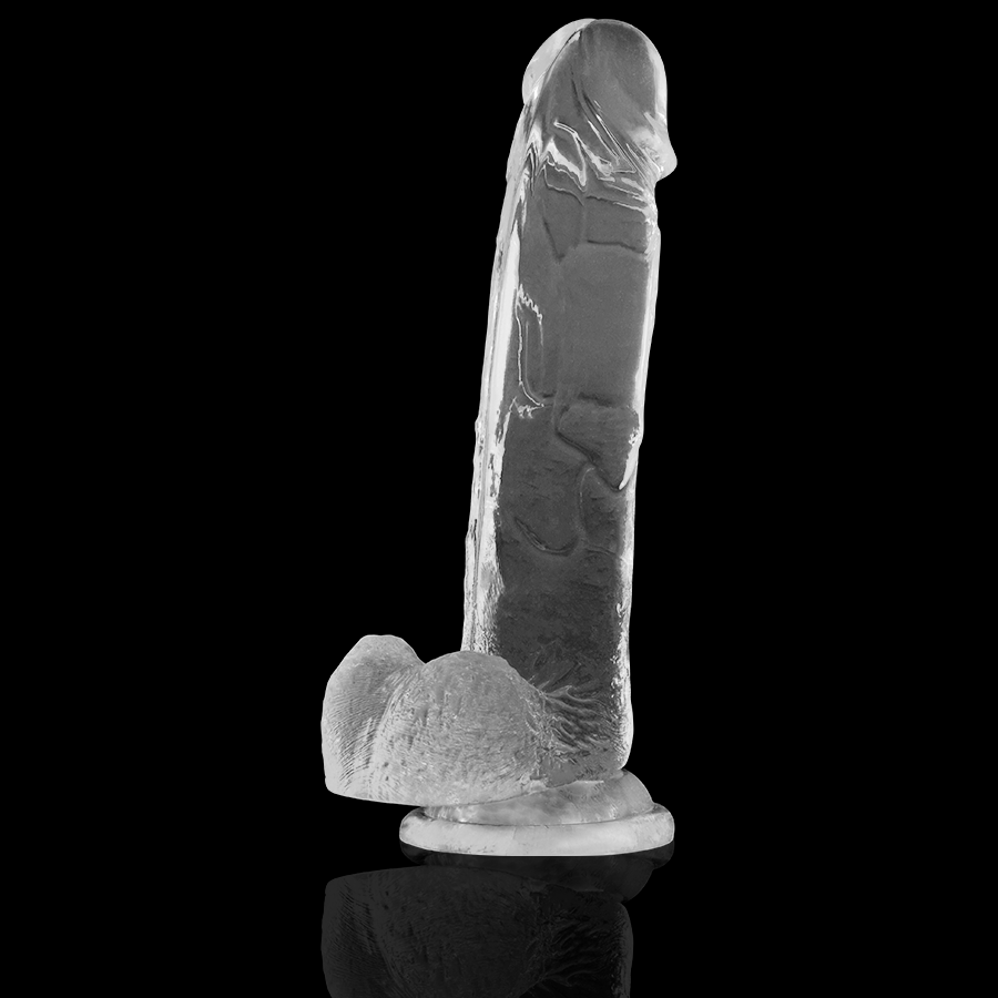 X RAY - CAZZO TRASPARENTE CON SFERE 22 CM -O- 4.6 CM - X RAY | Lingerie Harness Boutique