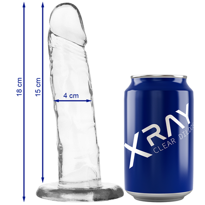 X RAY - TRANSPARENT DICK 18 CM -OR- 4 CM