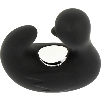 BLACK&SILVER - DUCKYMANIA DITALE RICARICABILE STIMOLANTE D'ANATRA IN SILICONE - BLACK&SILVER | Lingerie Harness Boutique