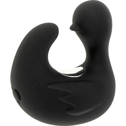 BLACK&SILVER - DUCKYMANIA DITALE RICARICABILE STIMOLANTE D'ANATRA IN SILICONE - BLACK&SILVER | Lingerie Harness Boutique