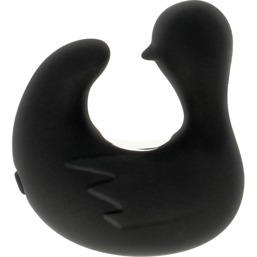 BLACK&SILVER - DUCKYMANIA DITALE RICARICABILE STIMOLANTE D'ANATRA IN SILICONE - BLACK&SILVER | Lingerie Harness Boutique