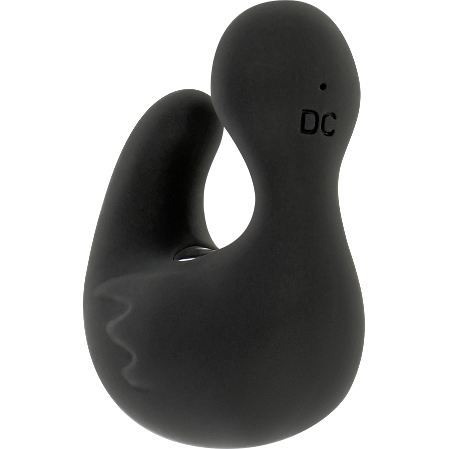 BLACK&SILVER - DUCKYMANIA DITALE RICARICABILE STIMOLANTE D'ANATRA IN SILICONE - BLACK&SILVER | Lingerie Harness Boutique