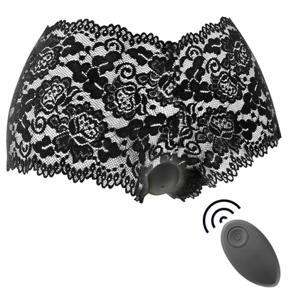 BLACK&SILVER - STIMOLATORE TELECOMANDO ZARA CON SLIP IN OMAGGIO - BLACK&SILVER | Lingerie Harness Boutique