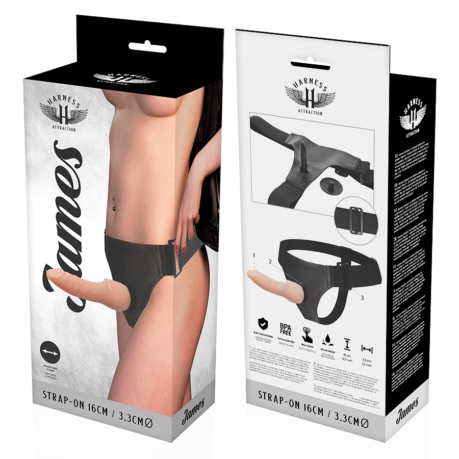 HARNESS ATTRACTION - RNES JAMES 16 CM -O- 3.3 CM - HARNESS ATTRACTION | Lingerie Harness Boutique