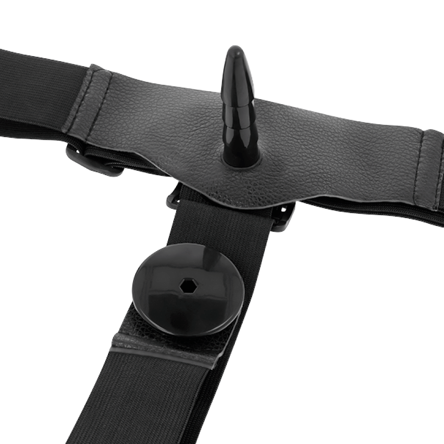 HARNESS ATTRACTION - HARRIS DOPPIA PENETRAZIONE CON VIBRAZIONE 18 CM -O- 3.5 CM - HARNESS ATTRACTION | Lingerie Harness Boutique
