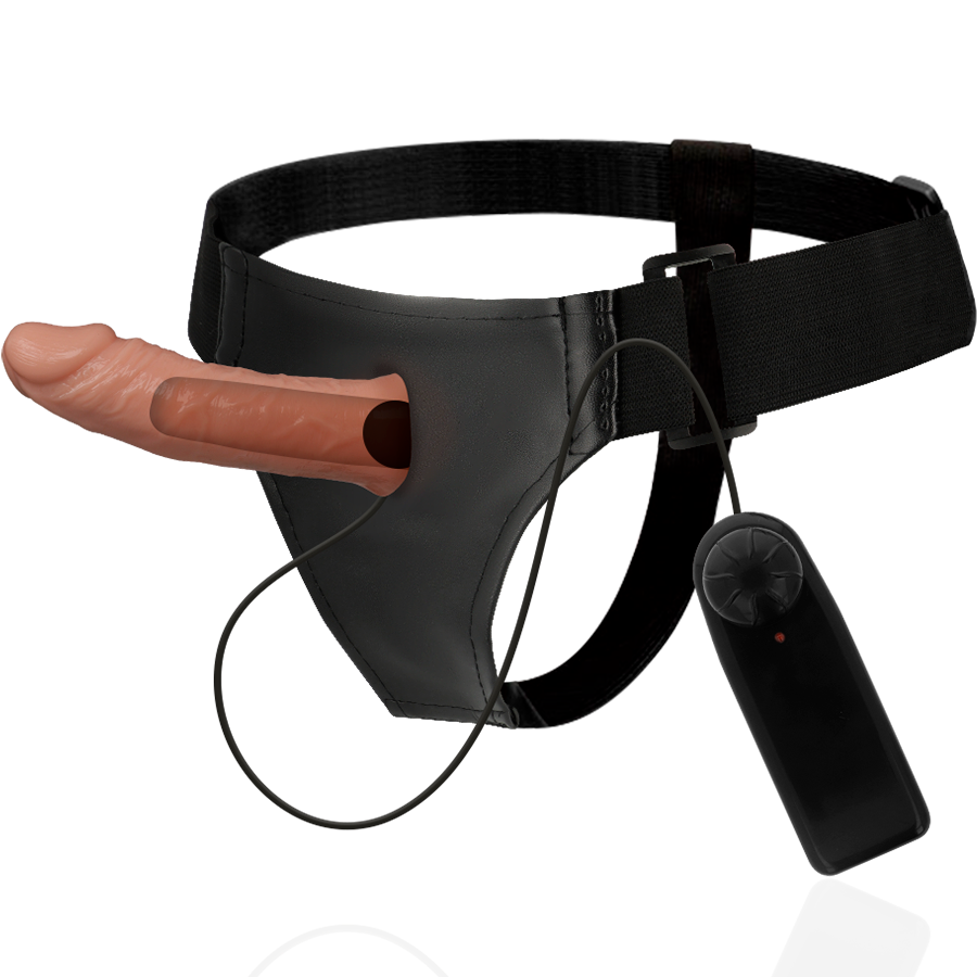 HARNESS ATTRACTION - RNES HOLLOW BENNY CON VIBRATORE 15 CM -O- 4.5 CM - HARNESS ATTRACTION | Lingerie Harness Boutique