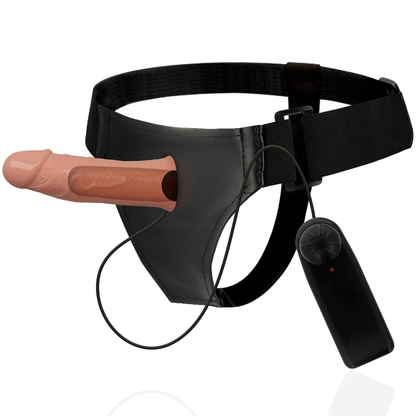 HARNESS ATTRACTION - GREGORY HOLLOW RNES WITH VIBRATOR 16.5 CM -OR- 4.3 CM