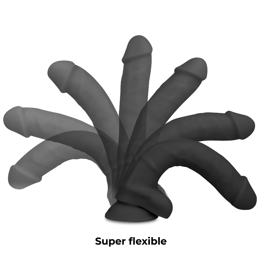 COCK MILLER - COCKSIL ARTICOLABILE IN SILICONE DENSIT NERO 24 CM - COCK MILLER | Lingerie Harness Boutique