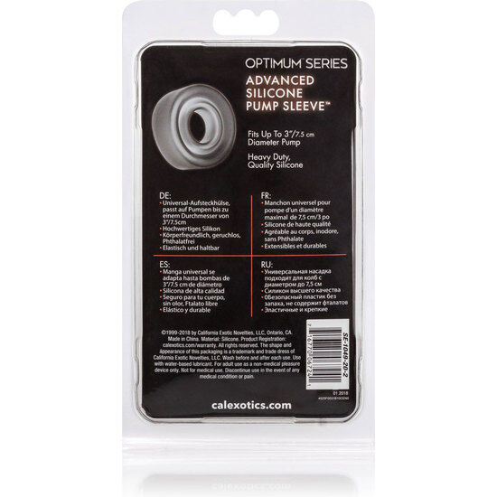 CALEXOTICS - MANICOTTO POMPA IN SILICONE ADV NERO - CALEXOTICS | Lingerie Harness Boutique