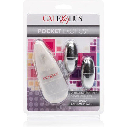 CALEXOTICS - PROIETTILI VIBRANTI ARGENTO DUO - CALEXOTICS | Lingerie Harness Boutique