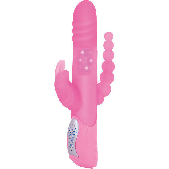 SEVEN CREATIONS - E RABBIT TRIPLE PLAY VIBRATOR TRIPLE STIMULATION PINK