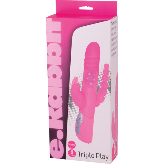 SEVEN CREATIONS - E RABBIT TRIPLE PLAY VIBRATOR TRIPLE STIMULATION PINK