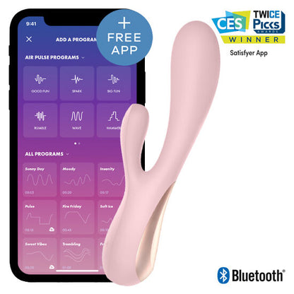 SATISFYER - MONO FLEX ROSA CON APP - SATISFYER CONNECT | Lingerie Harness Boutique