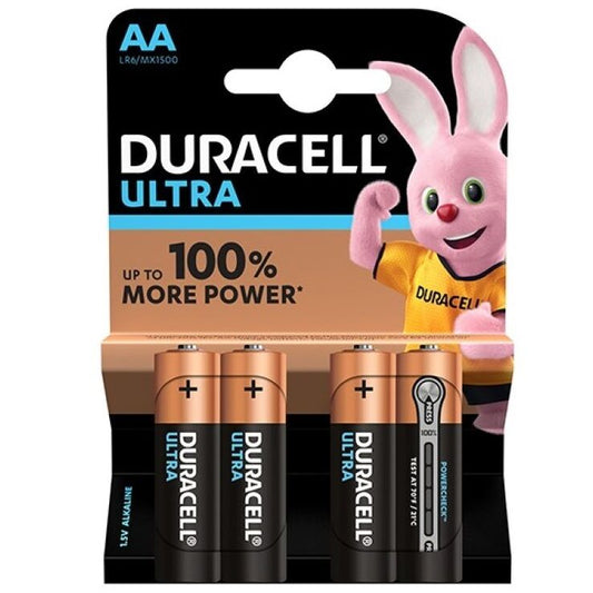 DURACELL - ULTRA POWER AA LR6 4UNIT BATTERY