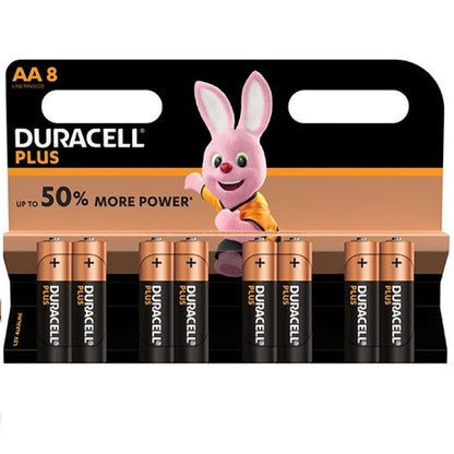 DURACELL - PLUS POWER AA LR6 8UNIT BATTERY