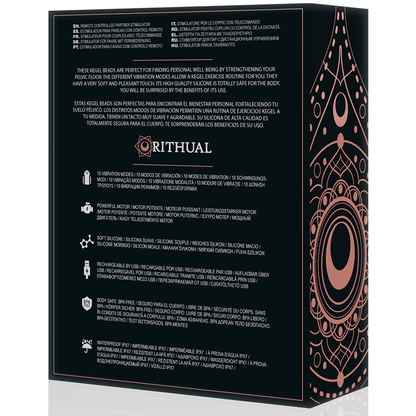 RITHUAL - NISHA SFERE KEGEL VIBRANTI RICARICABILI NERE - RITHUAL | Lingerie Harness Boutique