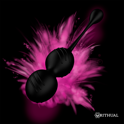 RITHUAL - NISHA SFERE KEGEL VIBRANTI RICARICABILI NERE - RITHUAL | Lingerie Harness Boutique