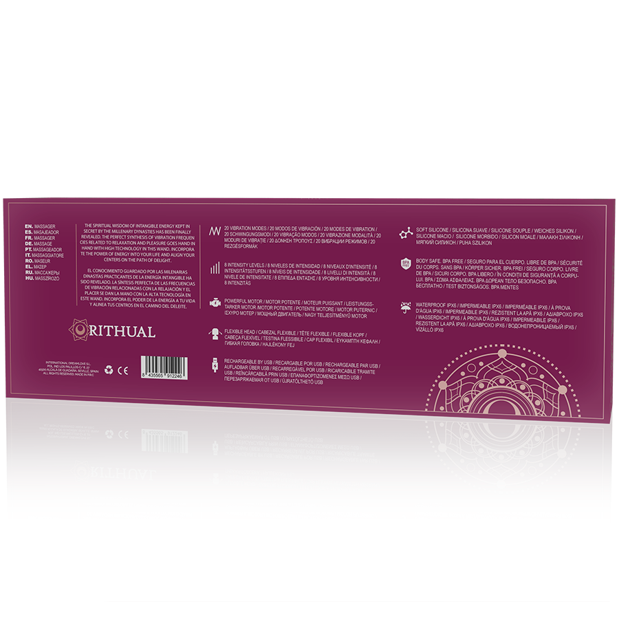 RITHUAL - POTENTE BACCHETTA E AKASHA RICARICABILE 2.0 NERA - RITHUAL | Lingerie Harness Boutique