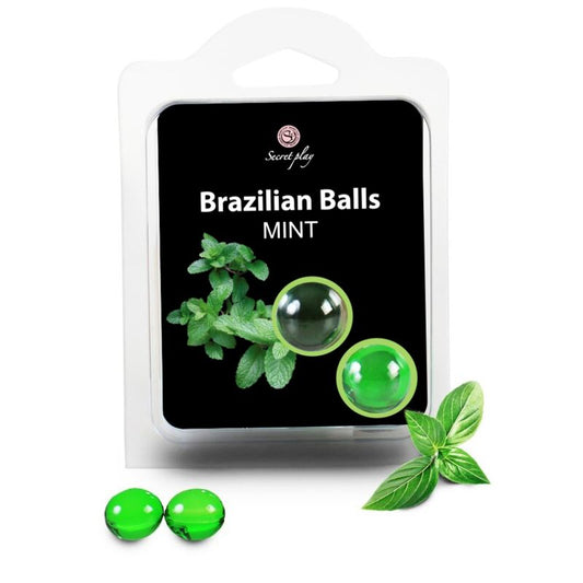 SECRETPLAY - 2 PALLINE BRASILIANE MENTA - SECRETPLAY COSMETIC | Lingerie Harness Boutique