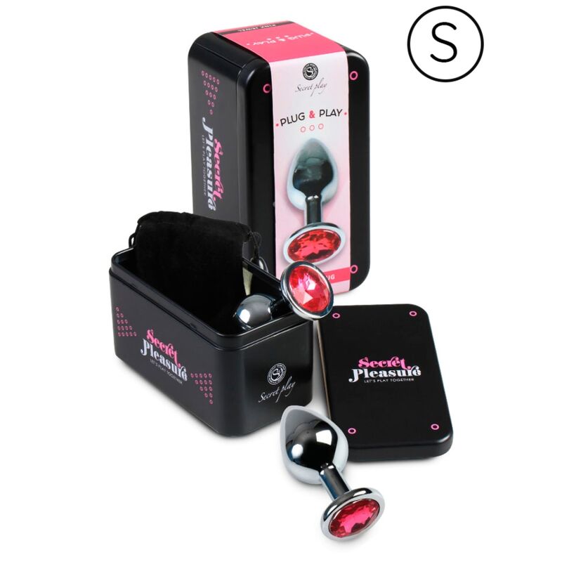 SECRETPLAY - PLUG ANALE ALLUMINIO FUCSIA 7 CM - SECRETPLAY TOYS | Lingerie Harness Boutique