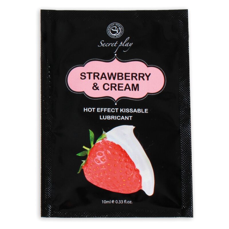 SECRETPLAY - SINGLE-DOSE LUBRICANT STRAWBERRIES AND CREAM 10 ML