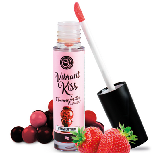 SECRETPLAY - KISS STRAWBERRY GUM VIBRANT LIP GLOSS