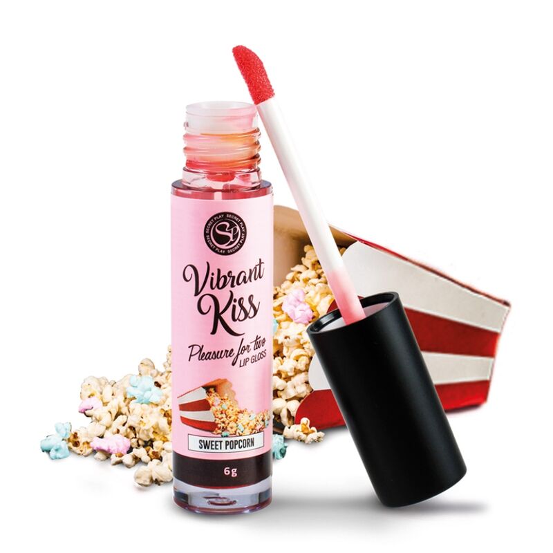 SECRETPLAY - LIP GLOSS VIBRANT KISS DOLCE POPCORN - SECRETPLAY COSMETIC | Lingerie Harness Boutique