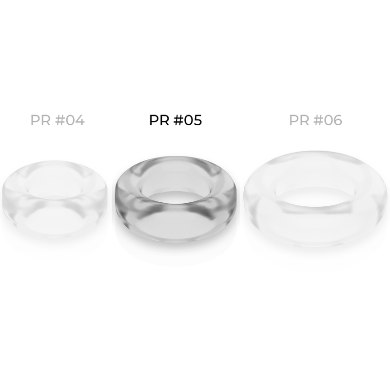 POWERING - SUPER FLEXIBLE AND RESISTANT COCK RING 4.8 CM PR05 TRANSPARENT