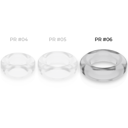 POWERING - SUPER FLEXIBLE AND RESISTANT COCK RING 5.5 CM PR06 TRANSPARENT