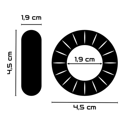 POWERING- SUPER FLEXIBLE AND RESISTANT COCK RING 4.5 CM PR07 TRANSPARENT