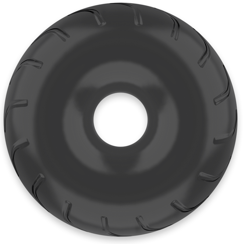 POWERING - SUPER FLEXIBLE AND RESISTANT COCK RING 5CM PR08 BLACK