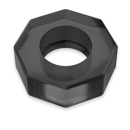 POWERING - SUPER FLEXIBLE AND RESISTANT COCK RING 5CM PR10 BLACK