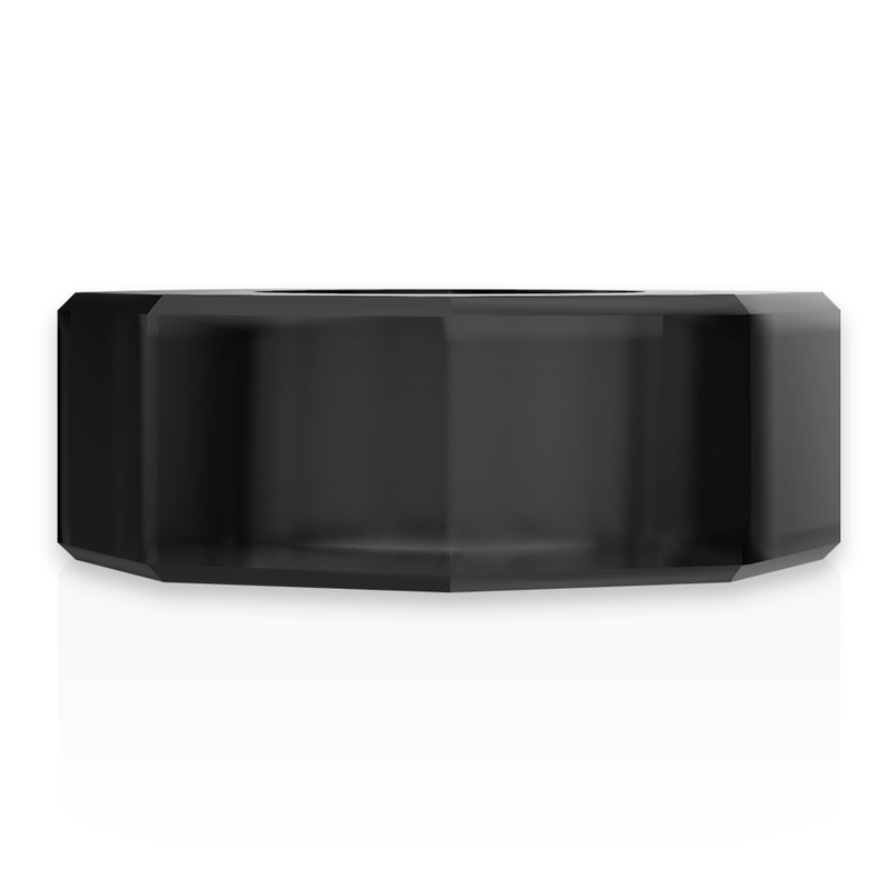 POWERING - SUPER FLEXIBLE AND RESISTANT COCK RING 5CM PR10 BLACK