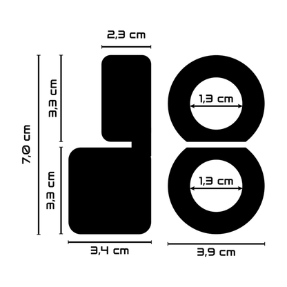 POWERING - SUPER FLEXIBLE AND RESISTANT DOUBLE COCK RING PR09 BLACK