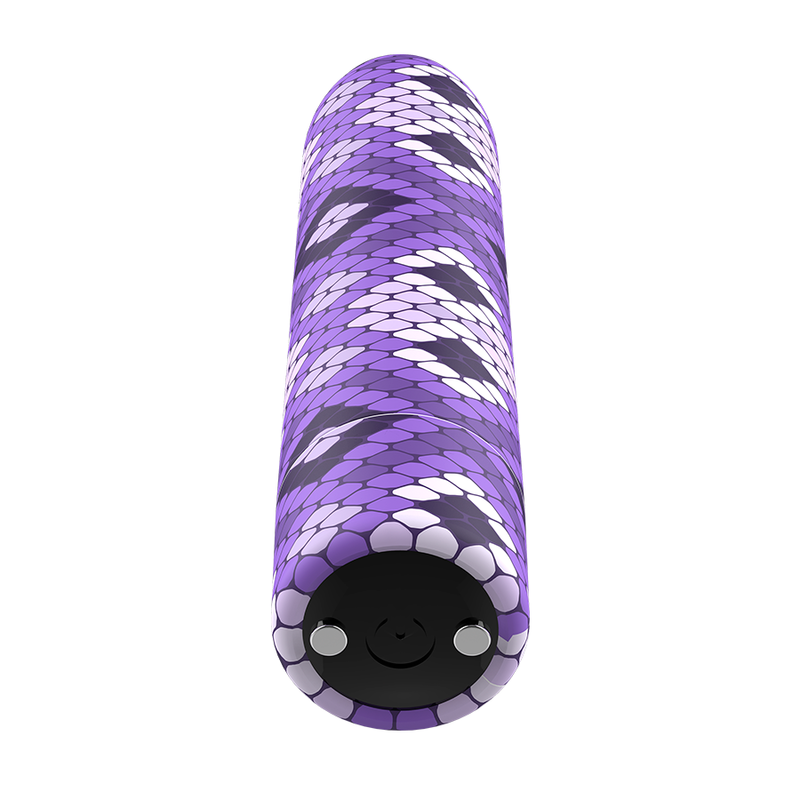 CUSTOM BULLETS - RECHARGEABLE SNAKE PURPLE MAGNETIC BULLET 10V - CUSTOM BULLETS | Lingerie Harness Boutique