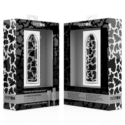 CUSTOM BULLETS - BULLET RICARICABILI MUCCA 10 INTENSITÀ - CUSTOM BULLETS | Lingerie Harness Boutique
