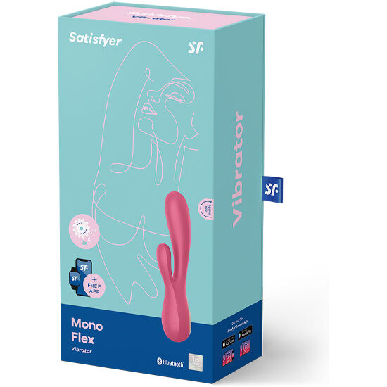 SATISFYER - MONO FLEX ROSA CON APP - SATISFYER CONNECT | Lingerie Harness Boutique