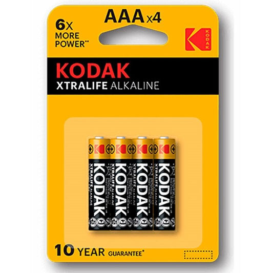 KODAK - BATTERIA ALCALINA XTRALIFE AAA LR03 BLISTER * 4 - KODAK | Lingerie Harness Boutique