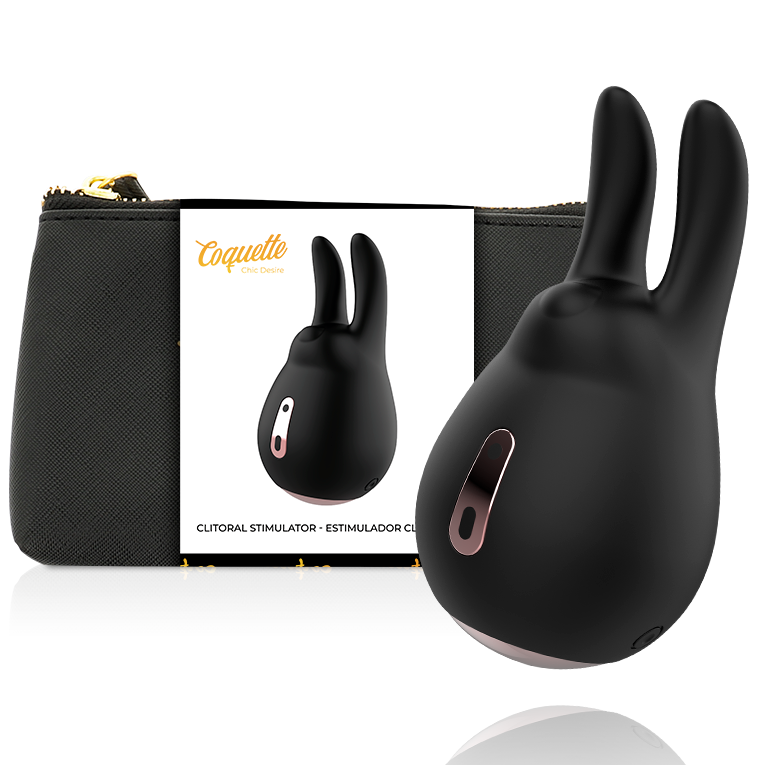 COQUETTE CHIC DESIRE - STIMOLATORE CLITORIALE NERO/ORO - COQUETTE TOYS | Lingerie Harness Boutique