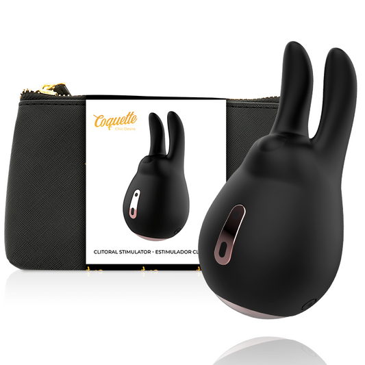 COQUETTE CHIC DESIRE - STIMOLATORE CLITORIALE NERO/ORO - COQUETTE TOYS | Lingerie Harness Boutique