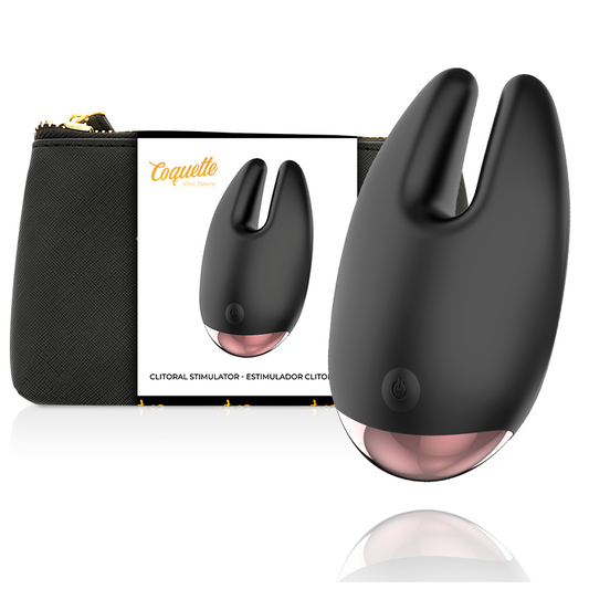 COQUETTE CHIC DESIRE - STIMOLATORE CLITORIALE NERO/ORO - COQUETTE TOYS | Lingerie Harness Boutique
