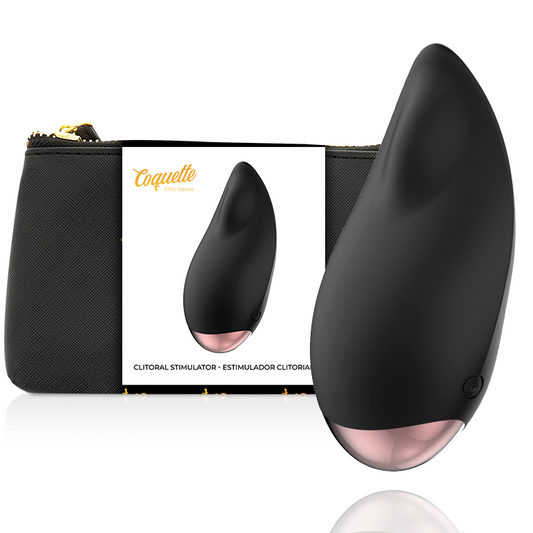 COQUETTE CHIC DESIRE - STIMOLATORE CLITORIALE NERO/ORO - COQUETTE TOYS | Lingerie Harness Boutique