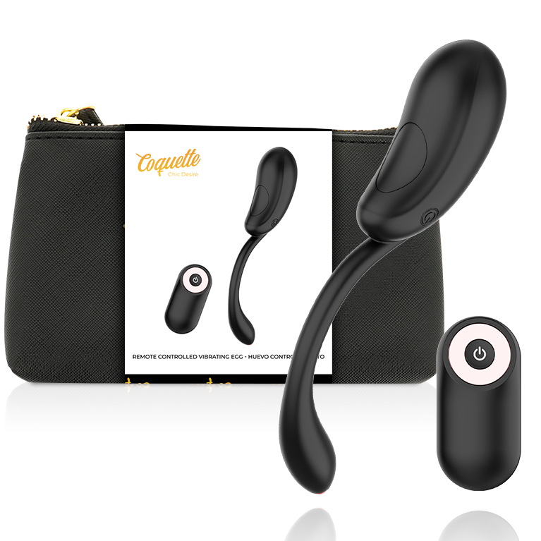 COQUETTE CHIC DESIRE - UOVO VIBRANTE TELECOMANDO RICARICABILE NERO/ORO - COQUETTE TOYS | Lingerie Harness Boutique